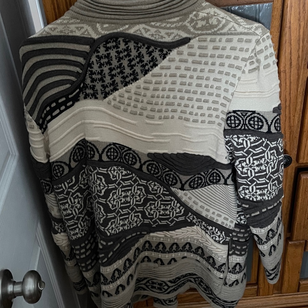Ara Multicolor Patterned Knit Jacket - Picture 4 of 4